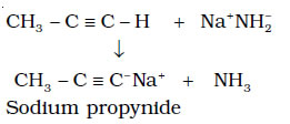 Terminal alkynes are acidic in nature